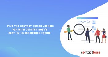 The search capability is a major success factor in contact management