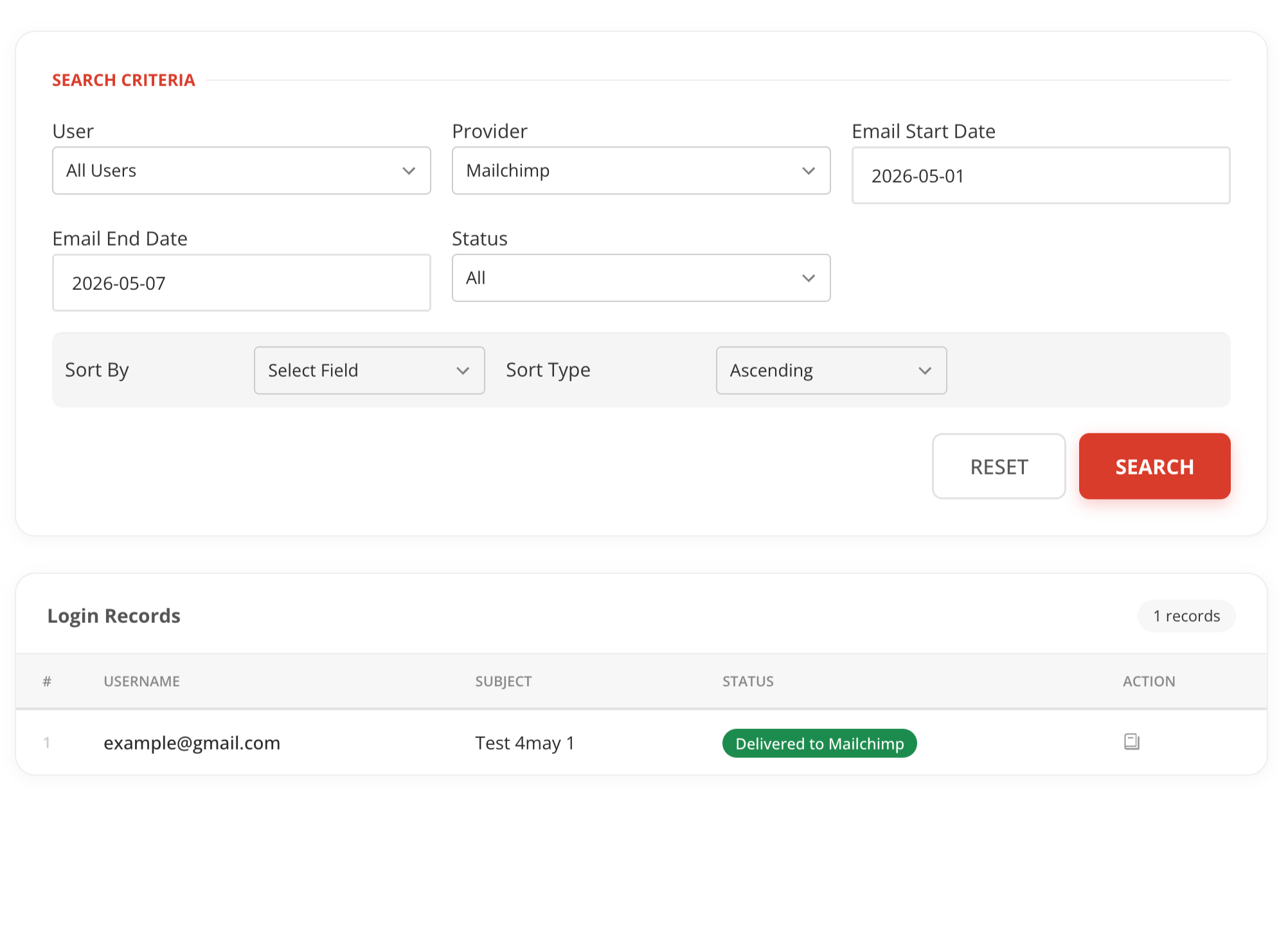 Mailchimp/Mailjet Integration